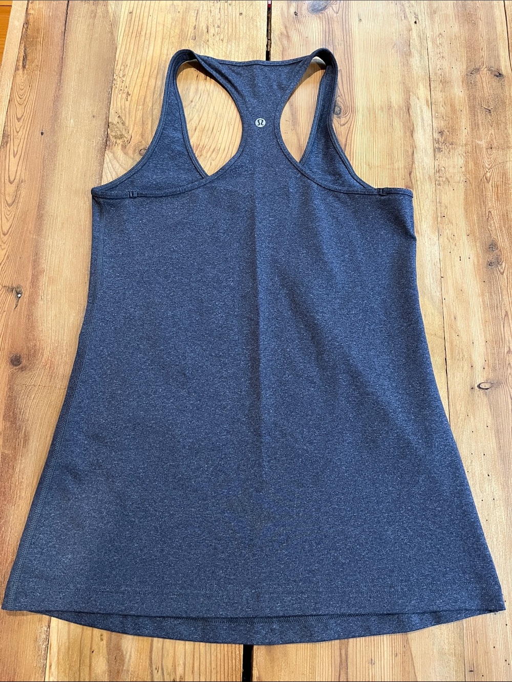 LULULEMON 6 Heathered Blue Racerback Tank Top